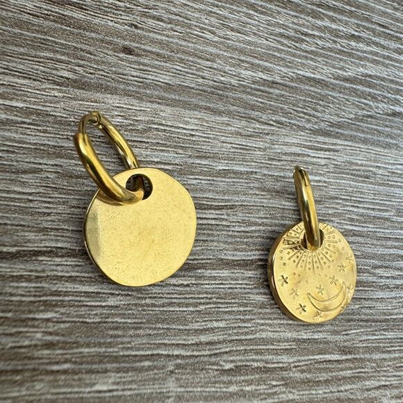 Bohemian hoop earrings N625 - Picture 4 of 4